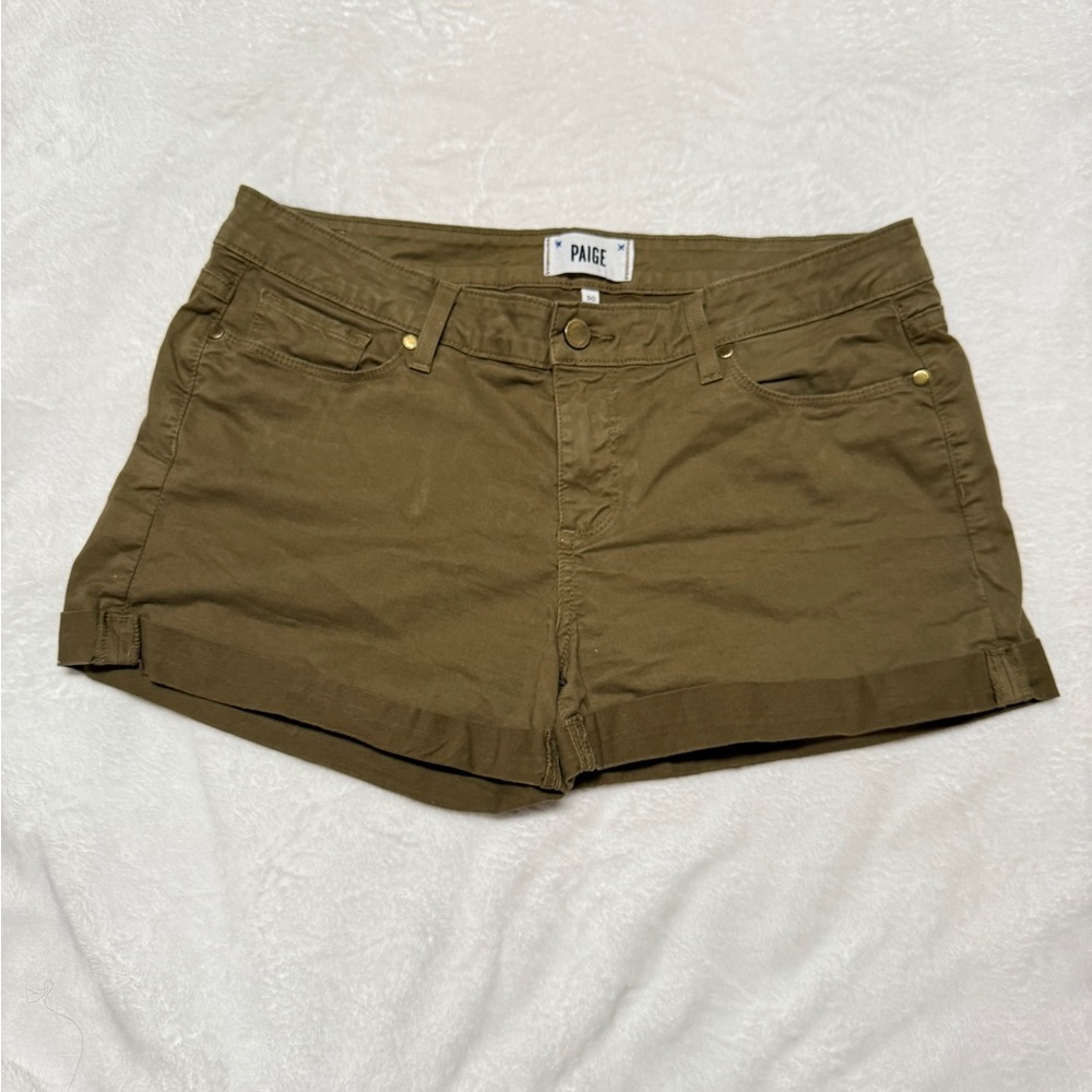 Paige Size 30 Women's Olive Green Shorts